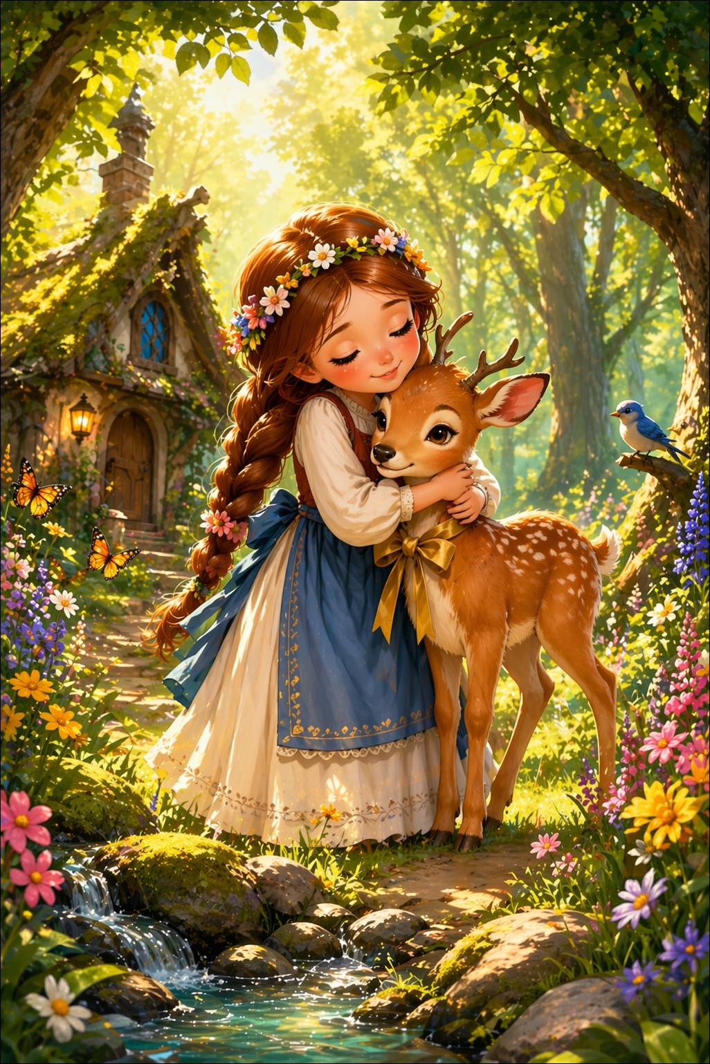 Illustration zu „Brüderchen und Schwesterchen“
