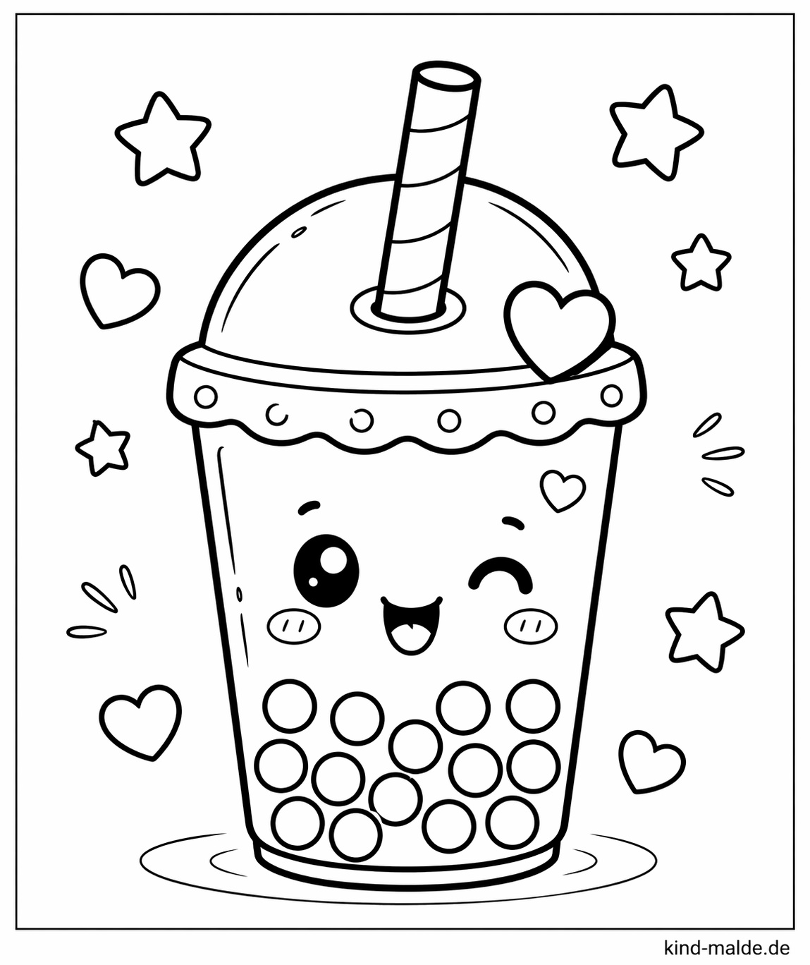 Bubble Tea Ausmalbilder: Vorschau aus der Sammlung