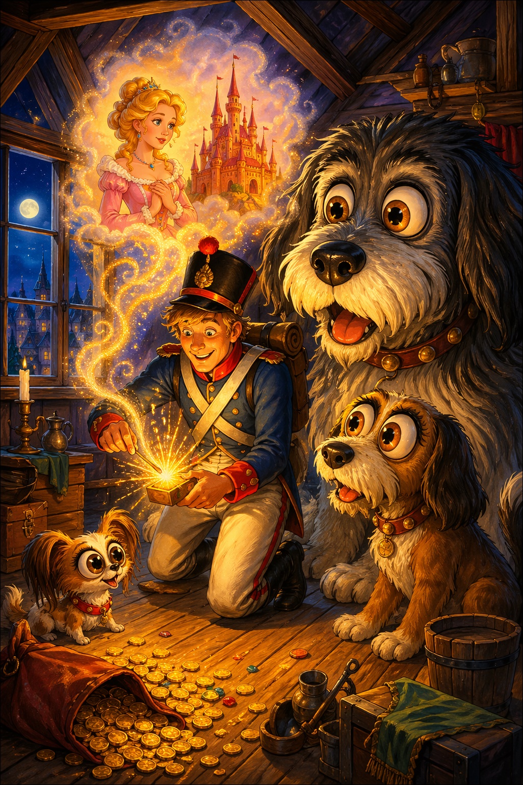 Illustration zu „Das Feuerzeug“
