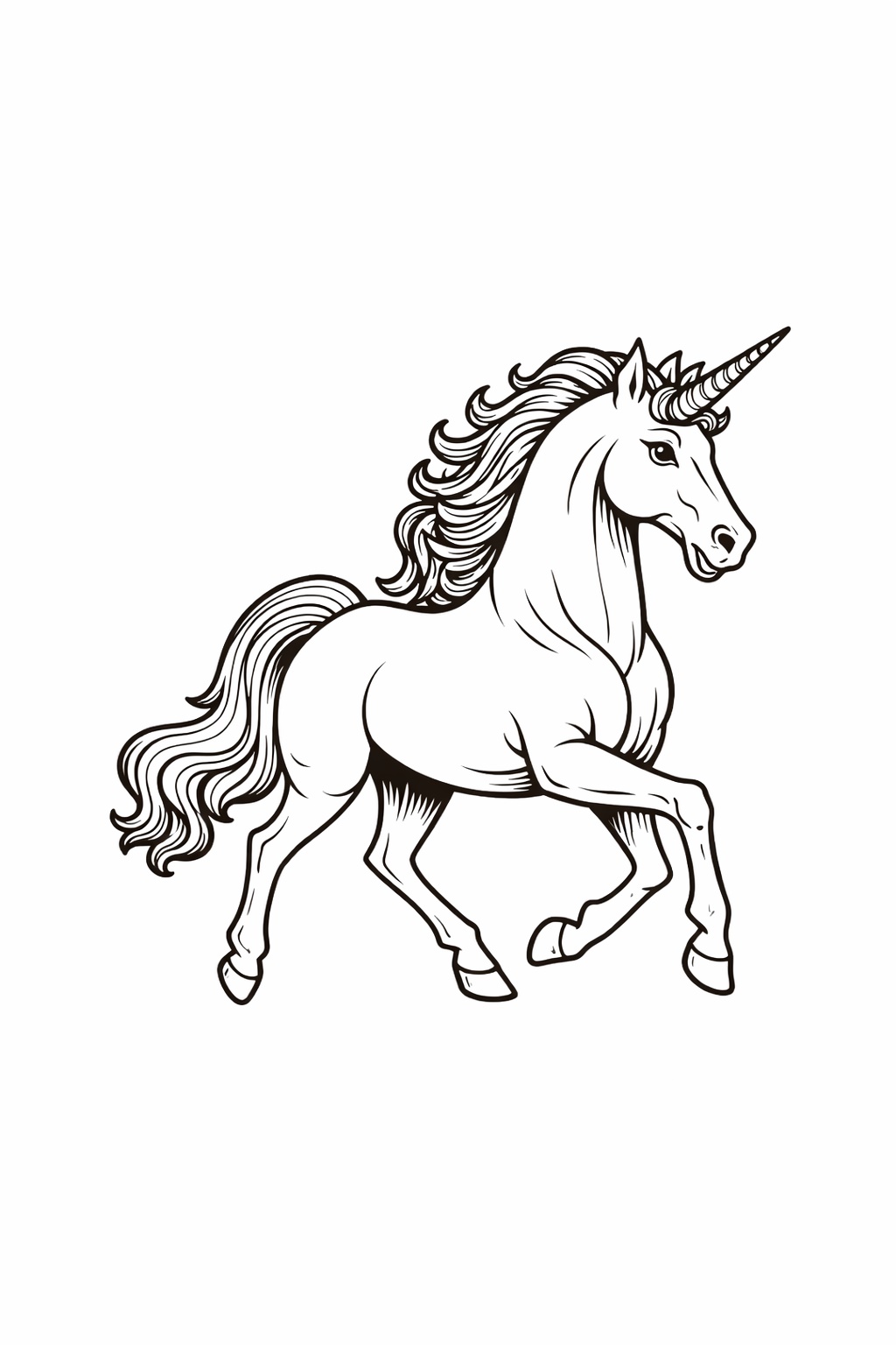 Pferde Ausmalbilder und Ponys: Vorschau aus der Sammlung